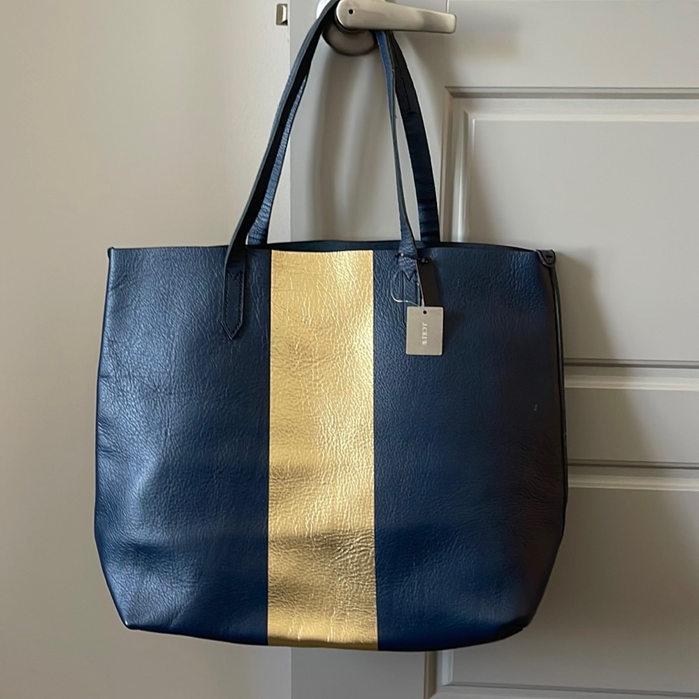J Crew leather tote